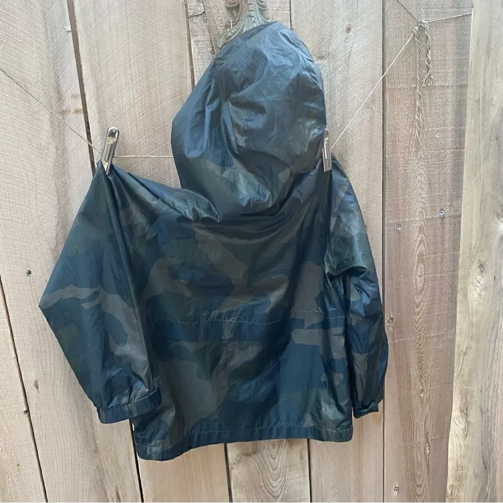 Mango kids wind breaker camouflage print jacket size 6/7 years